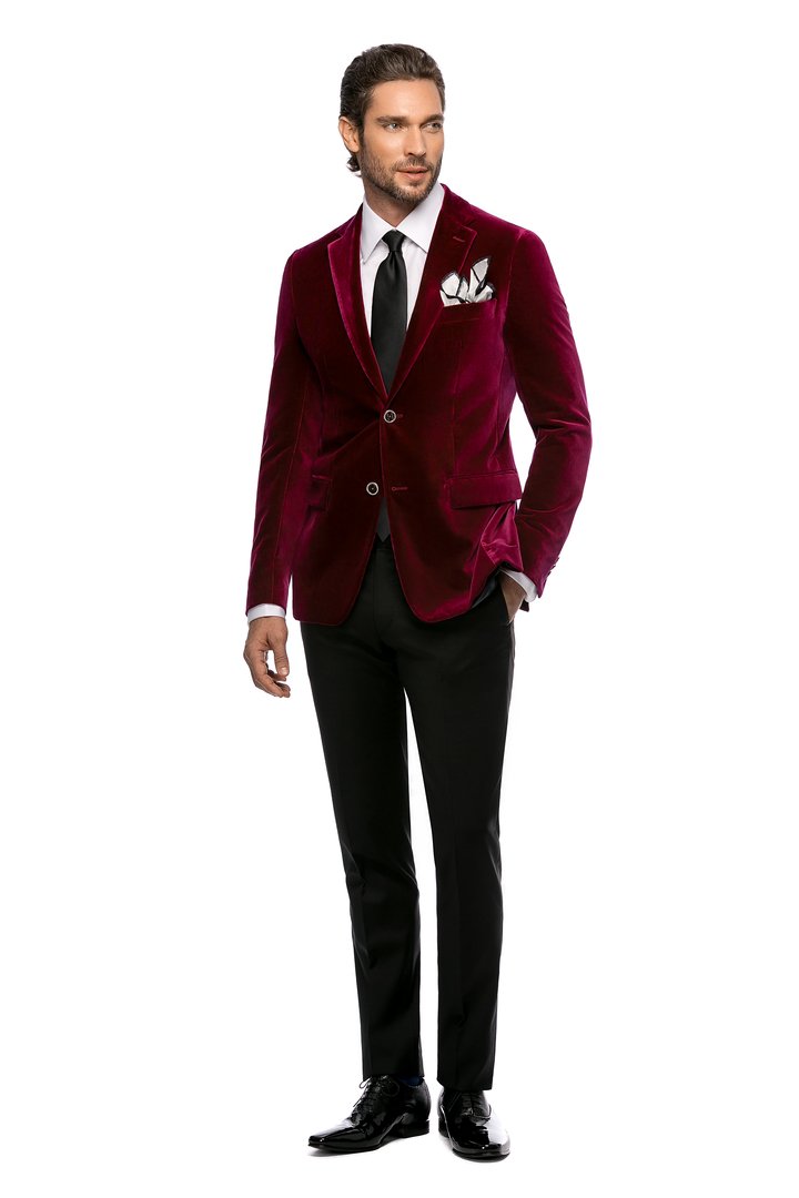 FUCHSIA VELVET JACKET