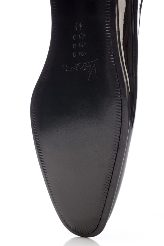 tuxedo tassel loafers