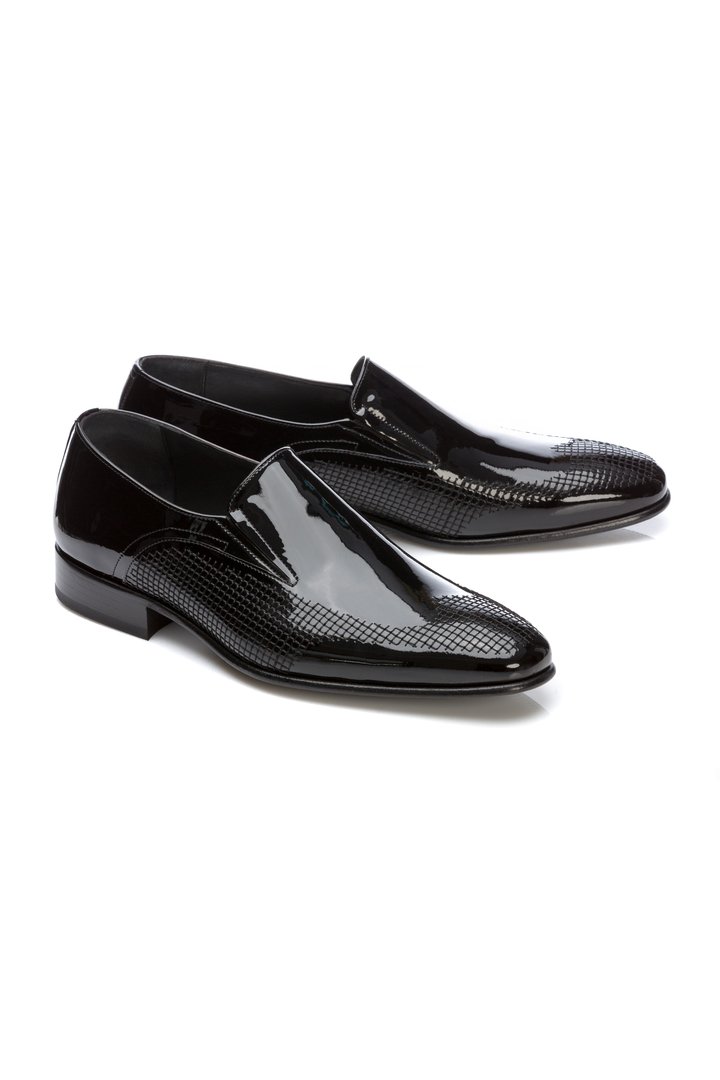 TUXEDO TEXTURED LOAFERS