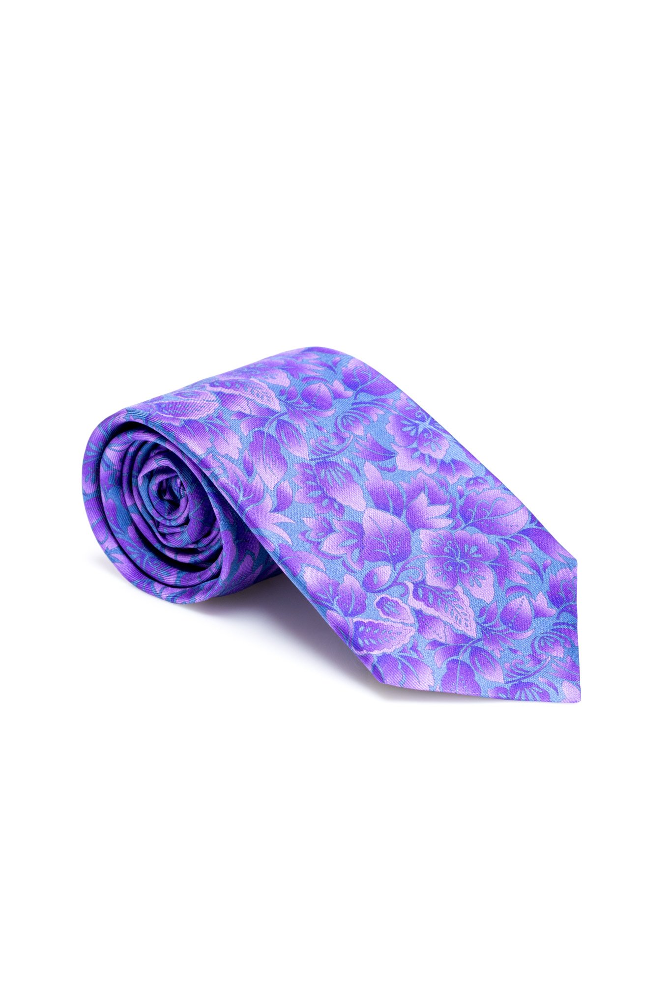 PURPLE FLOWER TIE