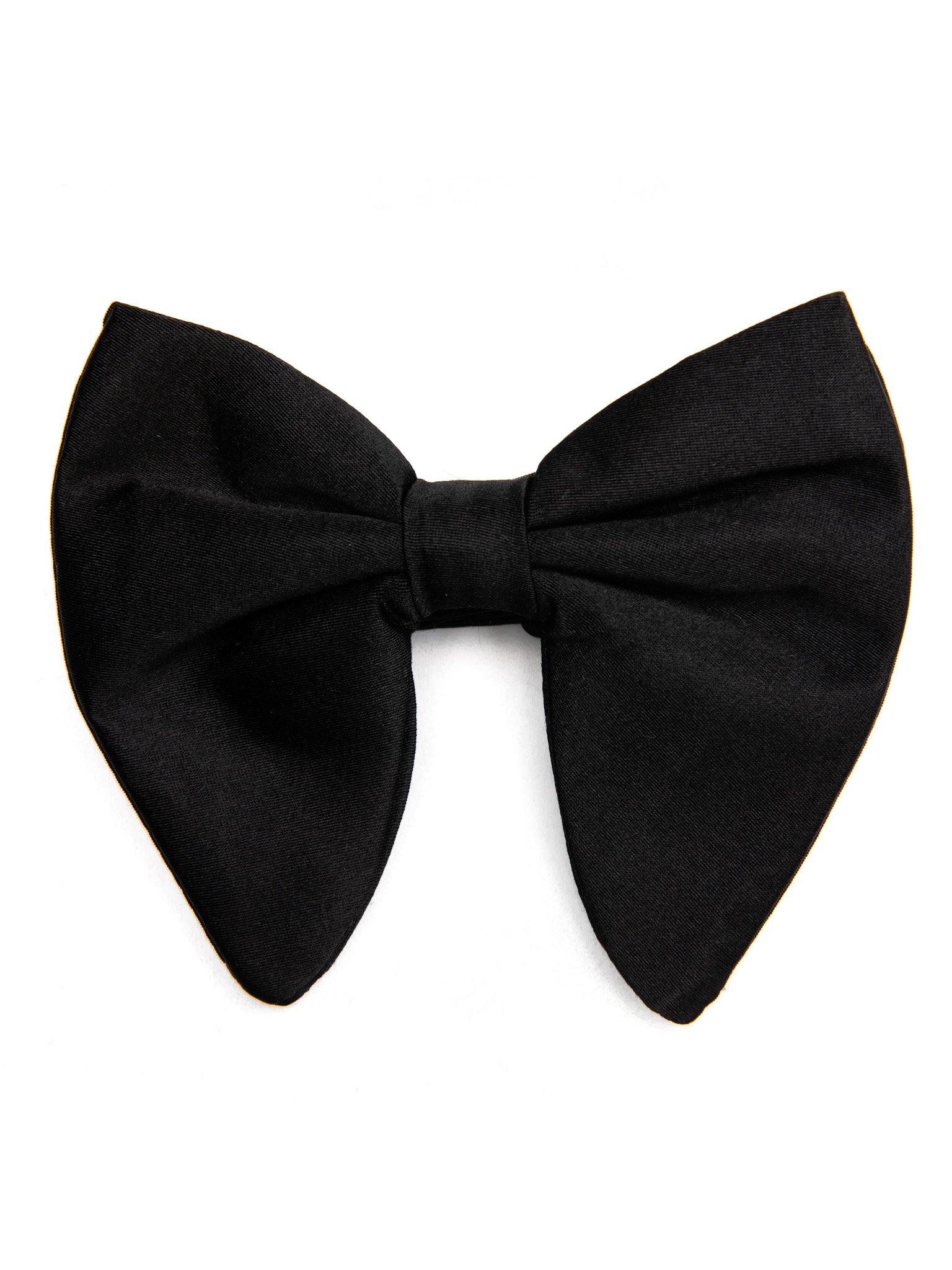 BLACK SILK BUTTERFLY BOW TIE