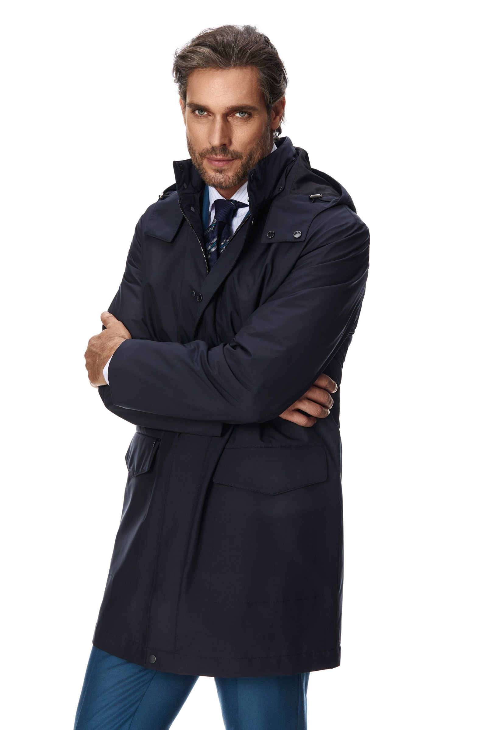 TRENCH TEHNO NAVY