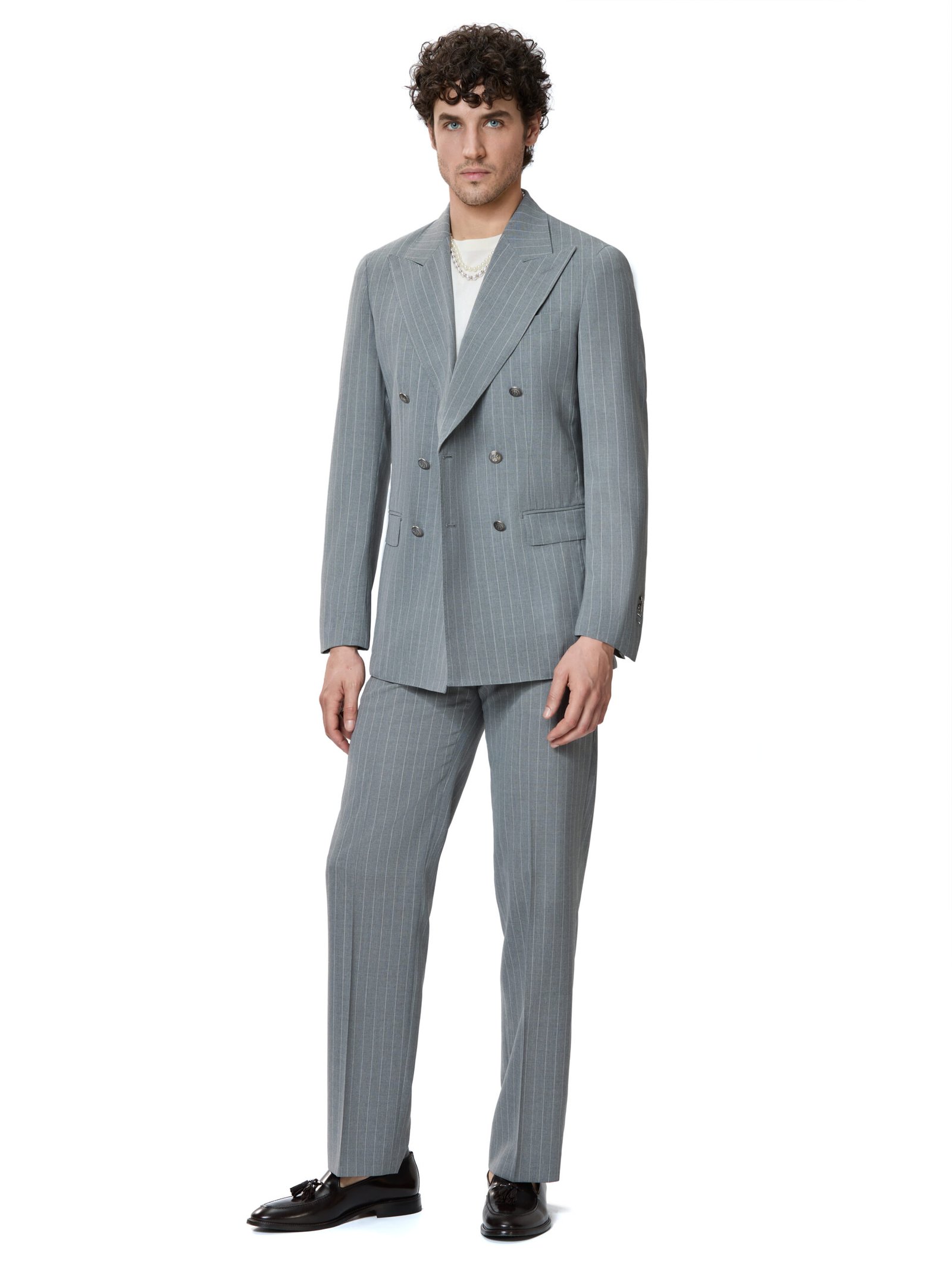 COSTUM TESATURA TALLIA DI DELFINO, MADE TO MEASURE, GRI CU DUNGI