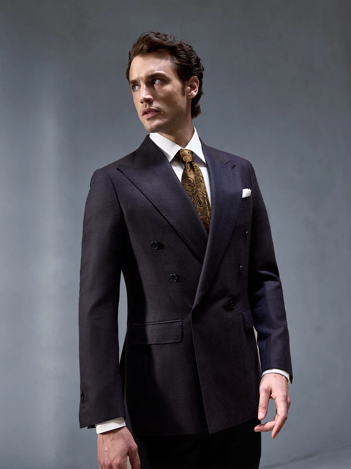 Sacou Made to Measure double breasted tesatura Fratelli Tallia di Delfino