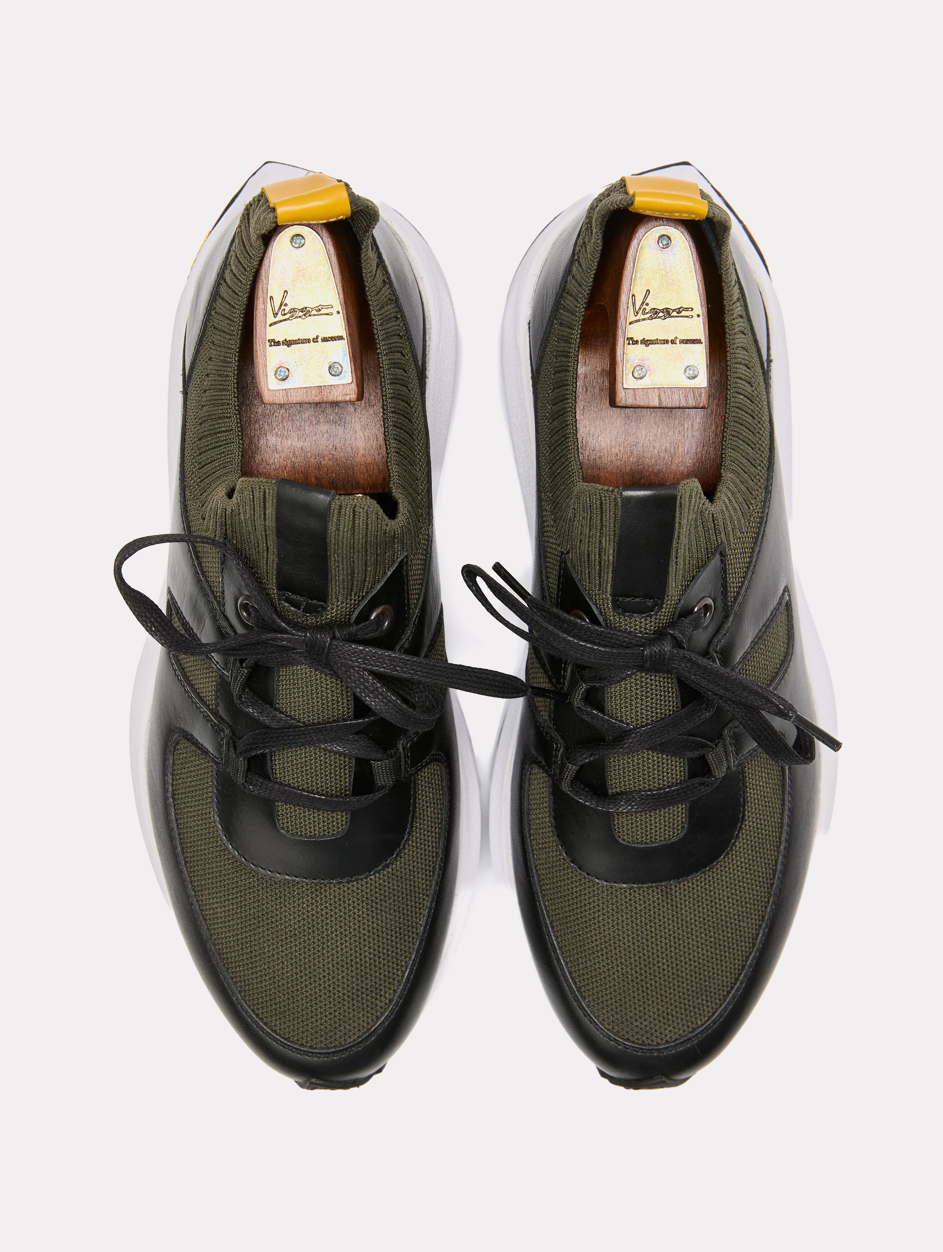 SNEAKERS ARMY PIELE & TEXTIL