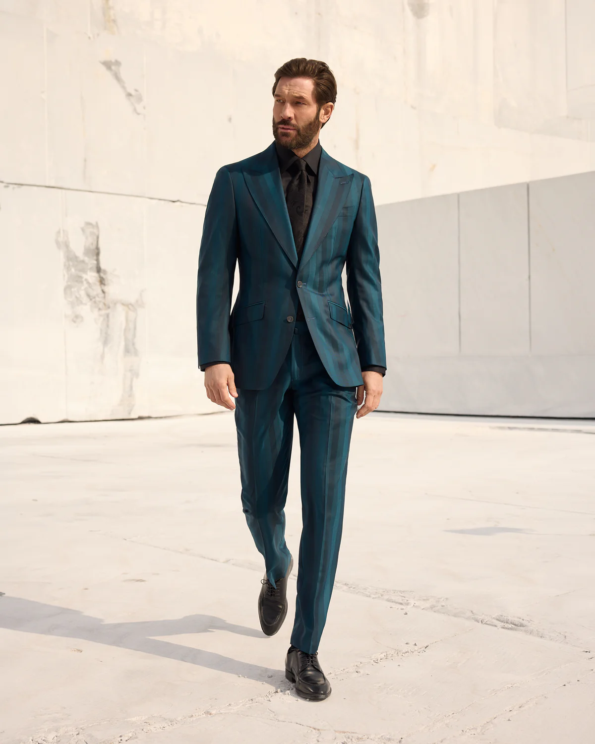 Costum turcoaz Made to Measure, tesatura Ariston