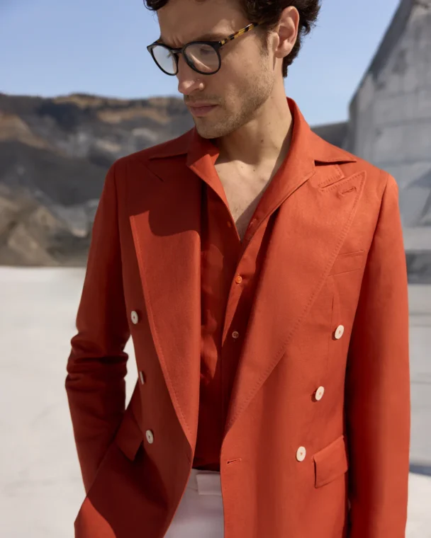 Sacou corai Made to Measure, tesatura Linen Way by Loro Piana — foto 2