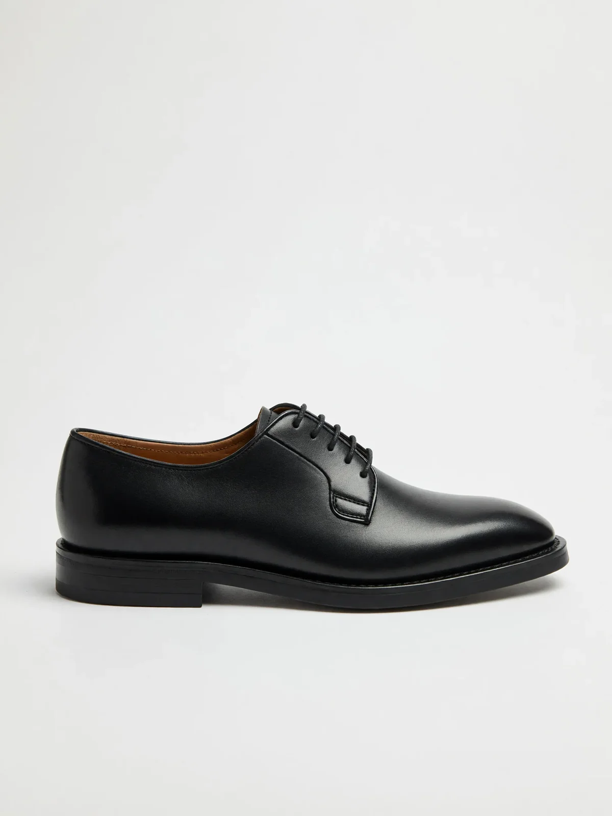 Pantofi derby negri piele vitel