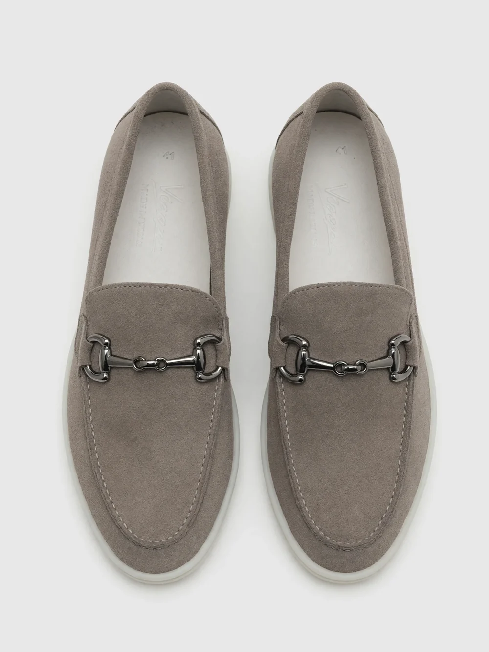 Loafers horsebit gri