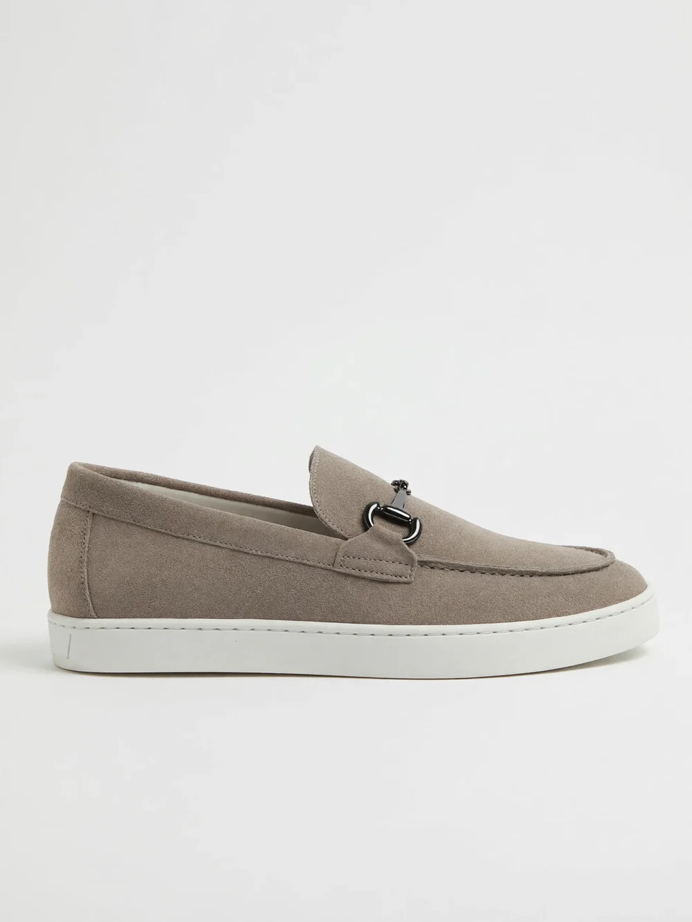 Loafers horsebit gri