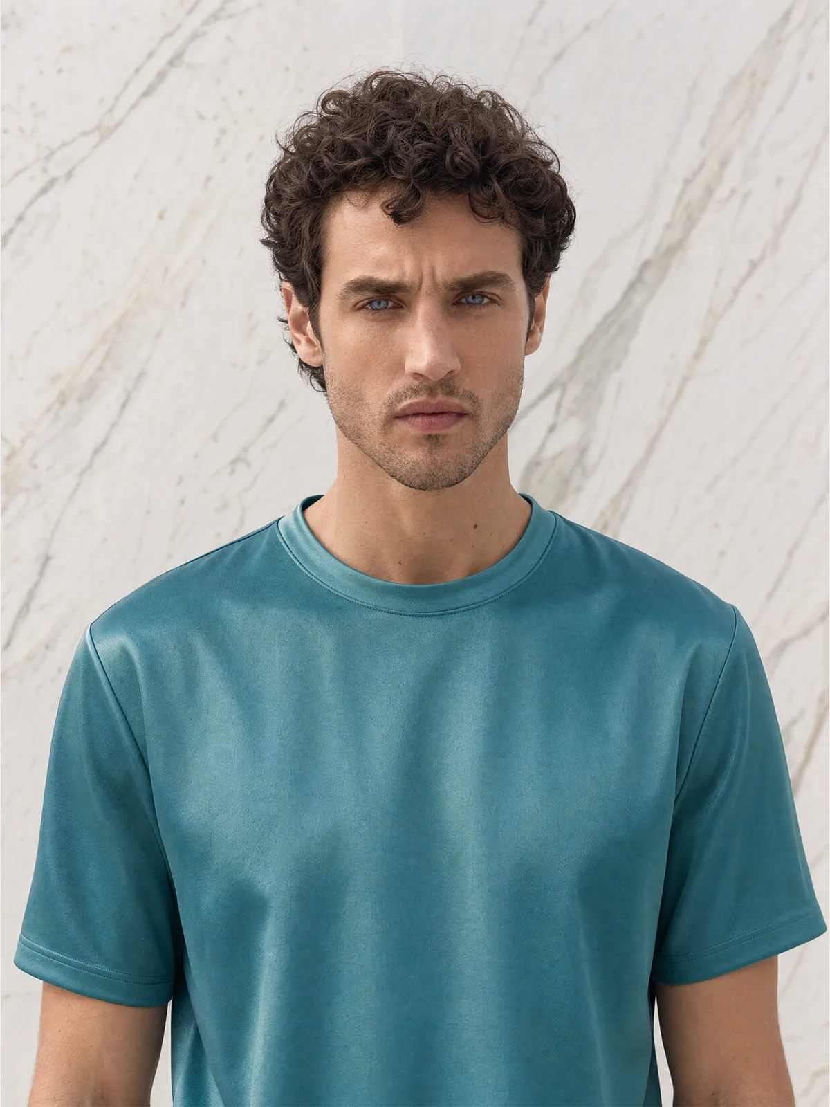 Tricou verde din bumbac Oeko-Tex®