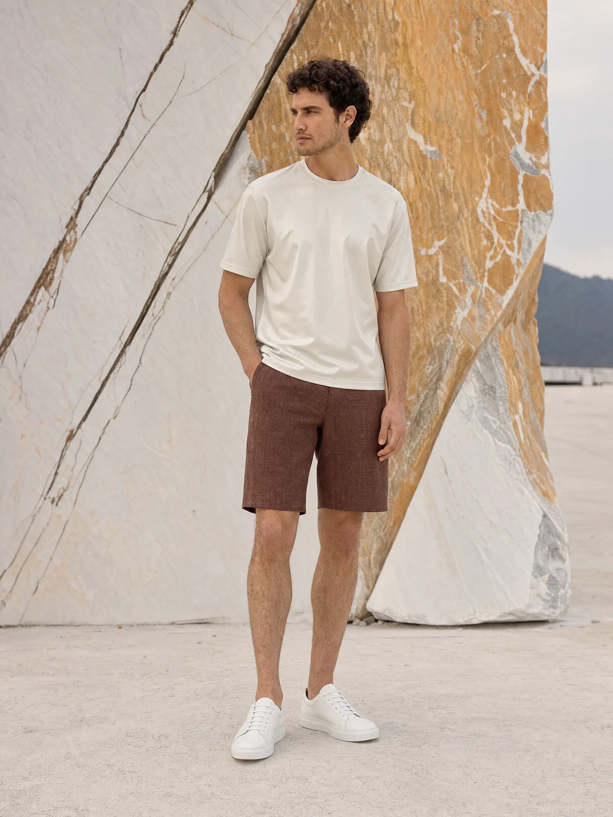 Tricou cappuccino din bumbac Oeko-Tex®