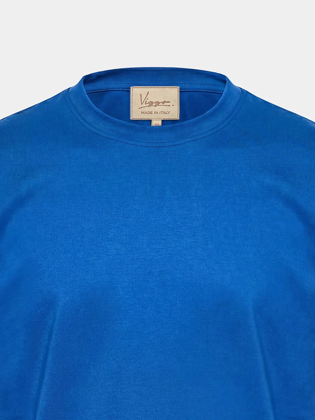 Tricou albastru din bumbac Oeko-Tex®
