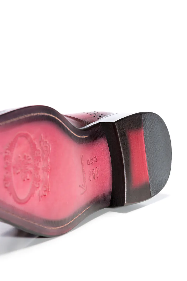 BURGUNDY SINGLE MONKSTRAP - imagine 4