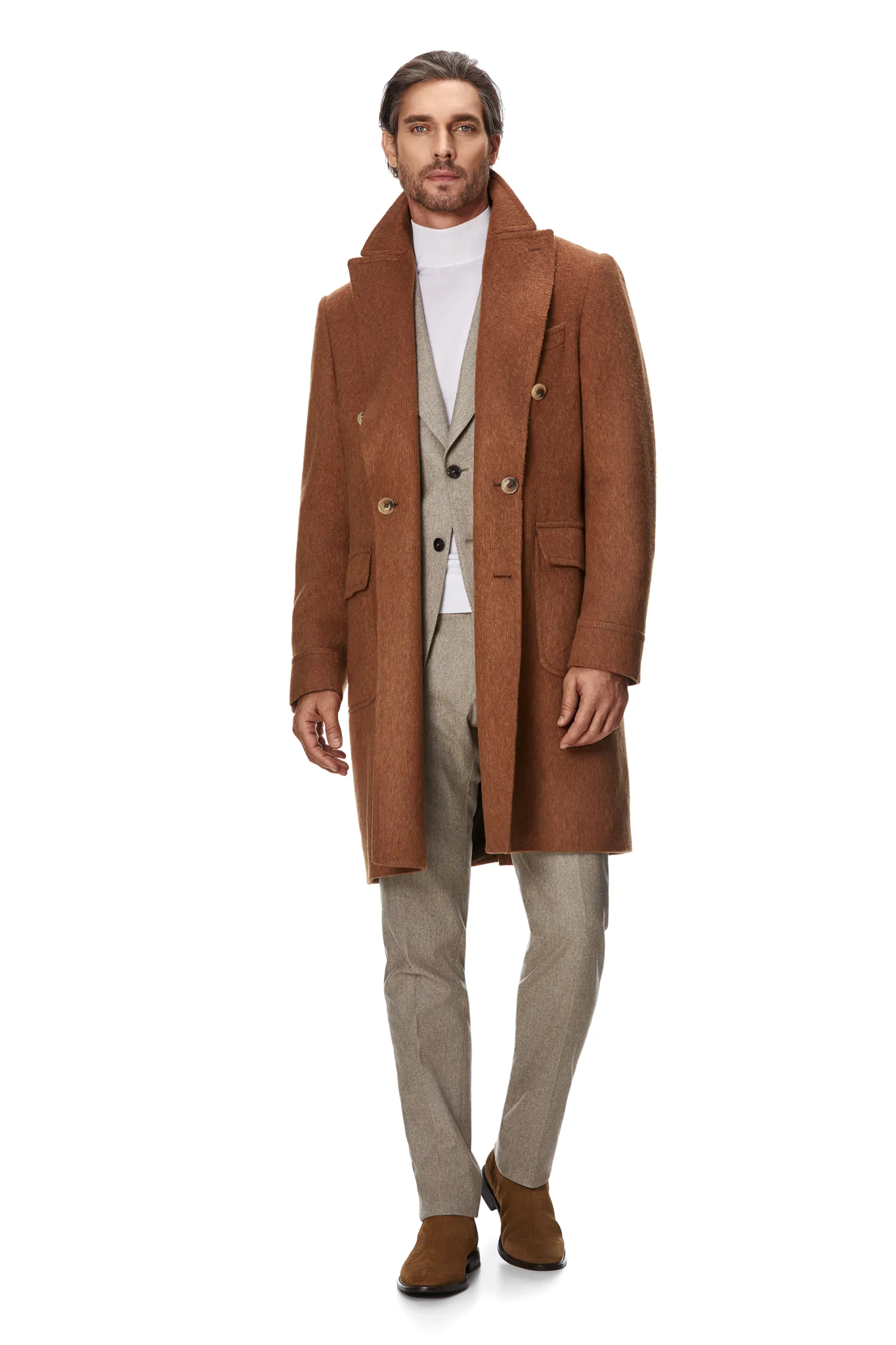 PALTON CAMEL DIN PAR DE CAMILA - imagine 3