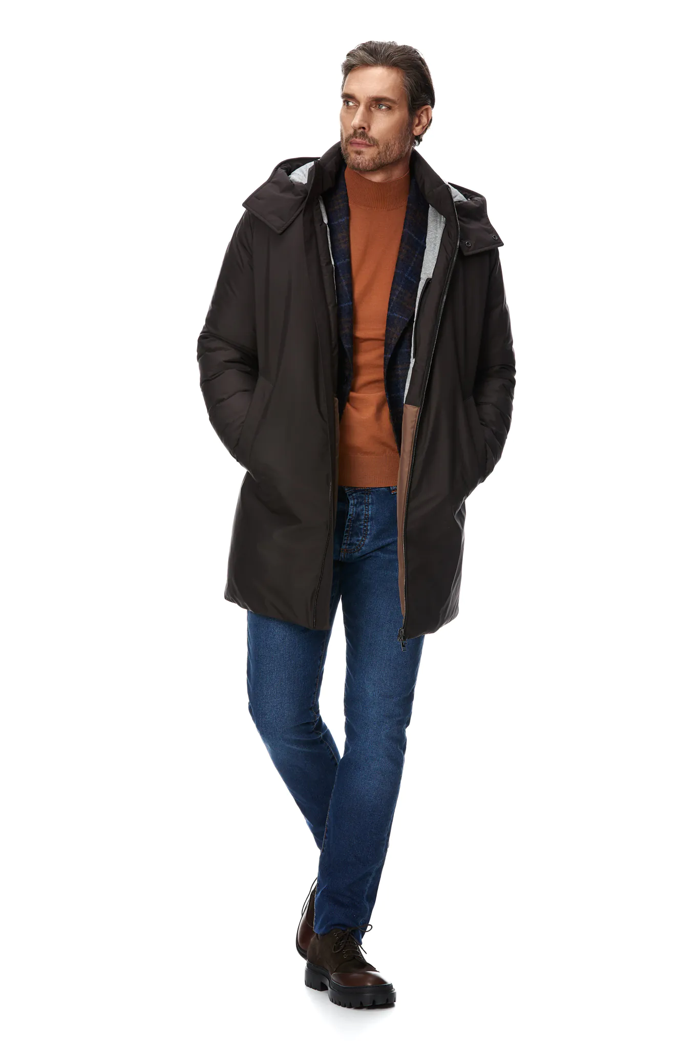 PARKA GRI DIN PUF - imagine 5