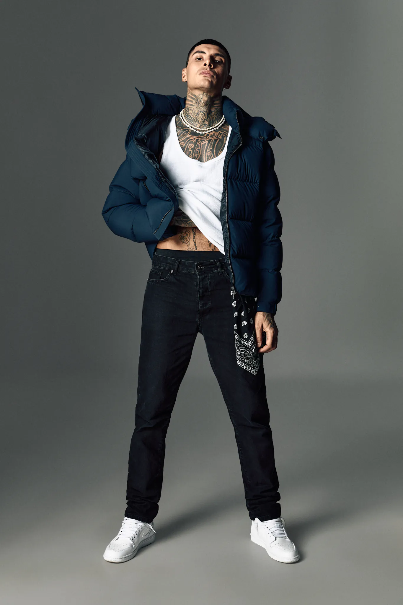 GEACA SCURTA NAVY DIN PUF - imagine 9