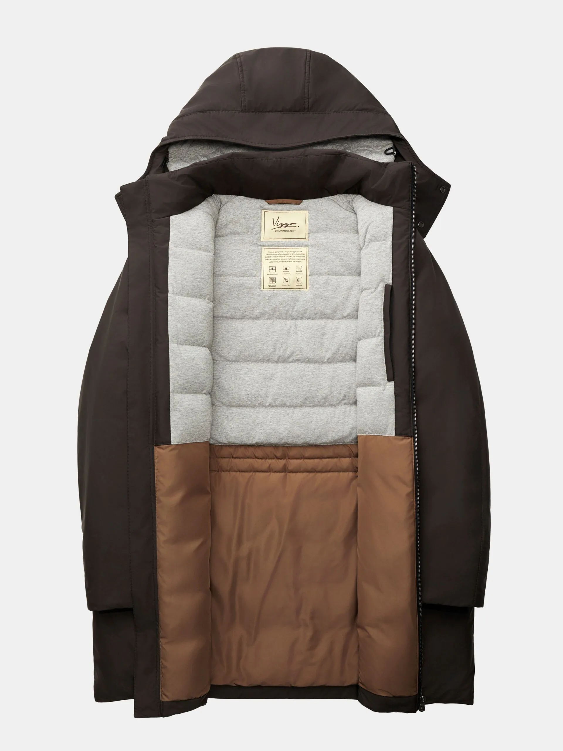 PARKA GRI DIN PUF - imagine 9