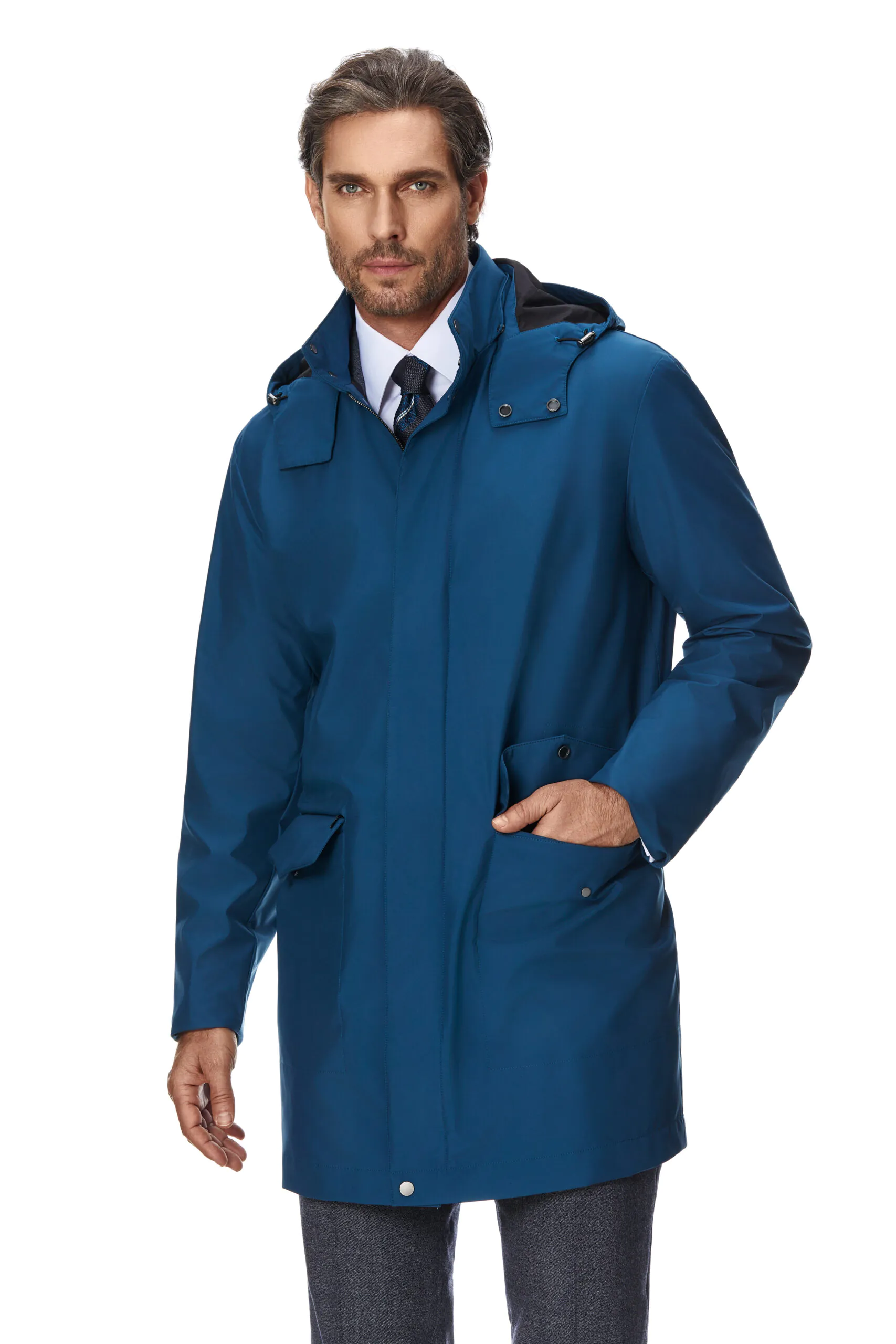 TRENCH TEHNO TURQUOISE - imagine 7