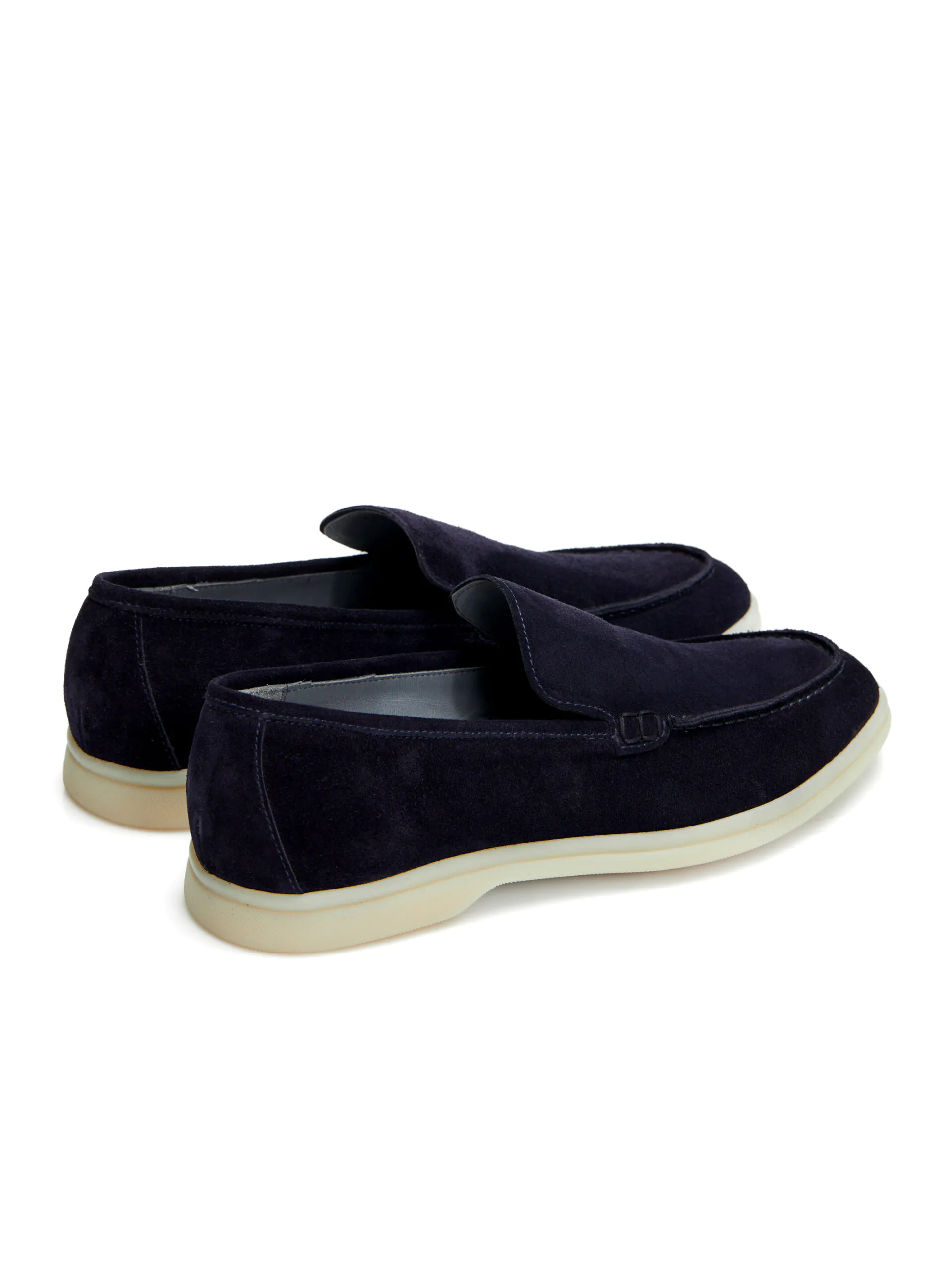 MOCASINI NAVY DIN PIELE INTOARSA - imagine 4