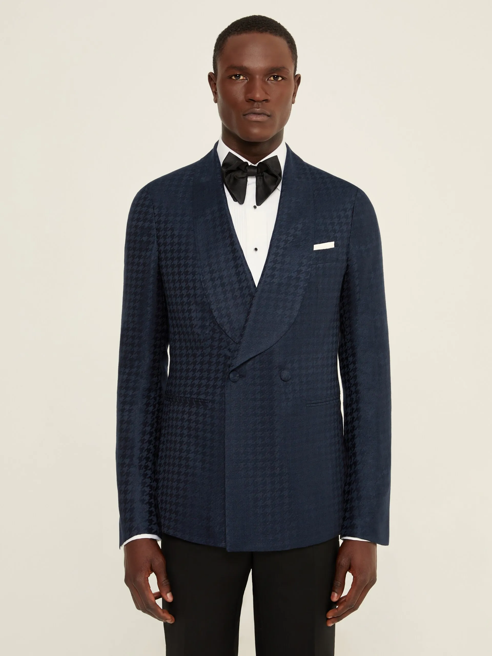 SACOU SMOKING NAVY DIN CASMIR SI MATASE