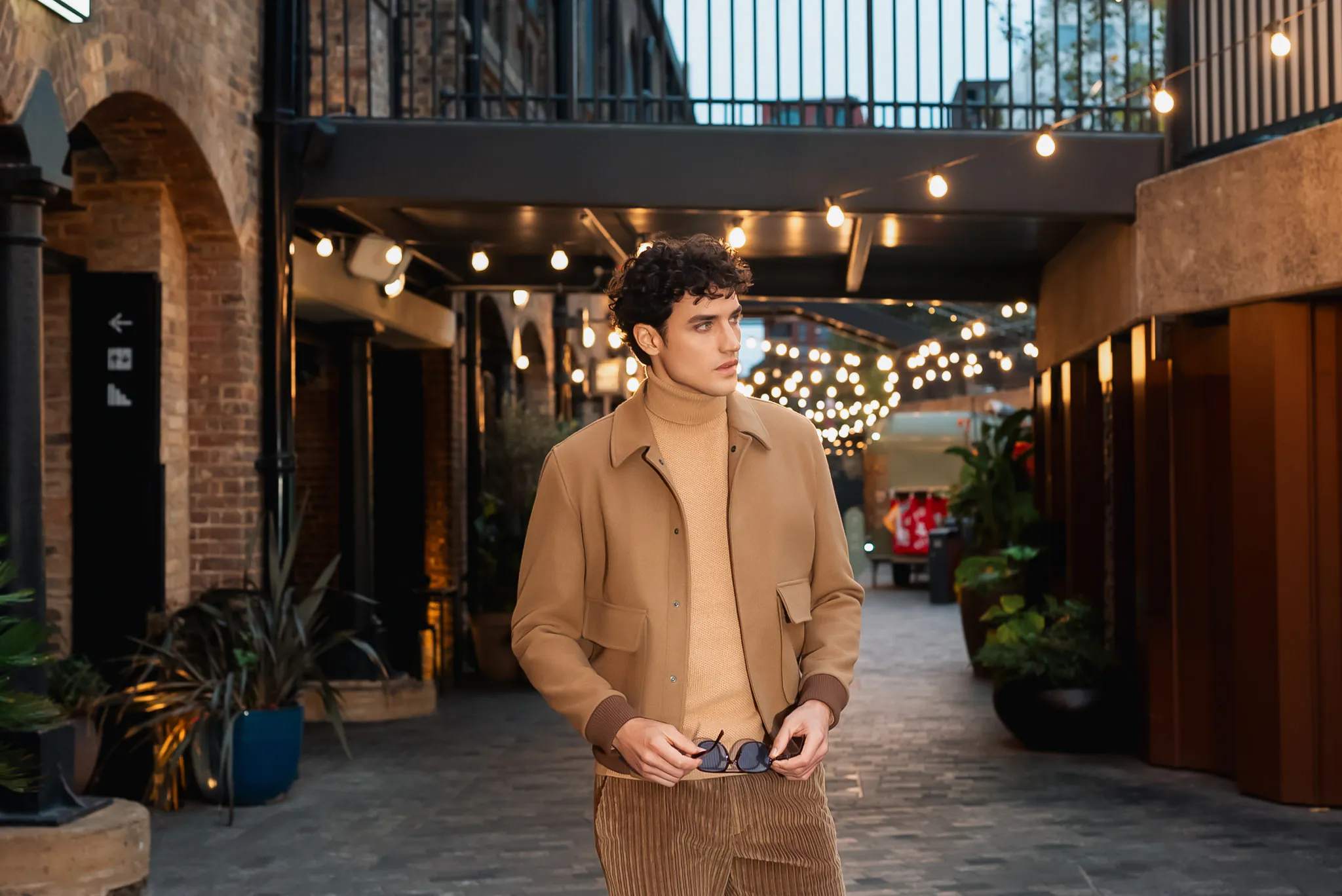 GEACA BOMBER CAMEL - imagine 4