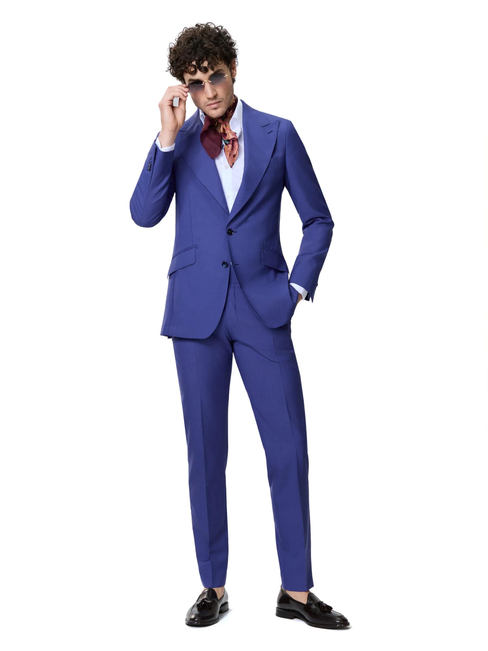 COSTUM TESATURA VITALE BARBERIS, MADE TO MEASURE, ALBASTRU INDIGO