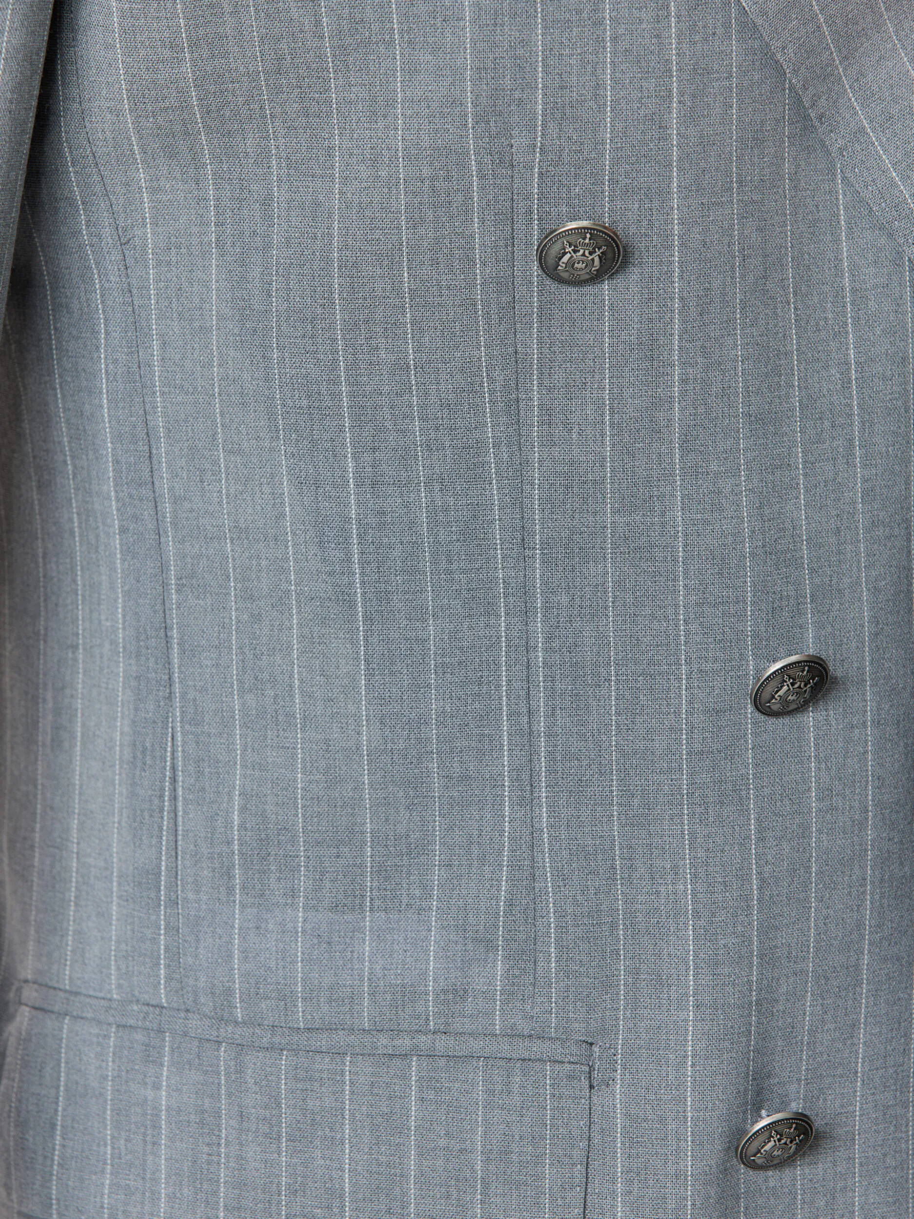 COSTUM TESATURA VITALE BARBERIS, MADE TO MEASURE, ALBASTRU INDIGO - imagine 5
