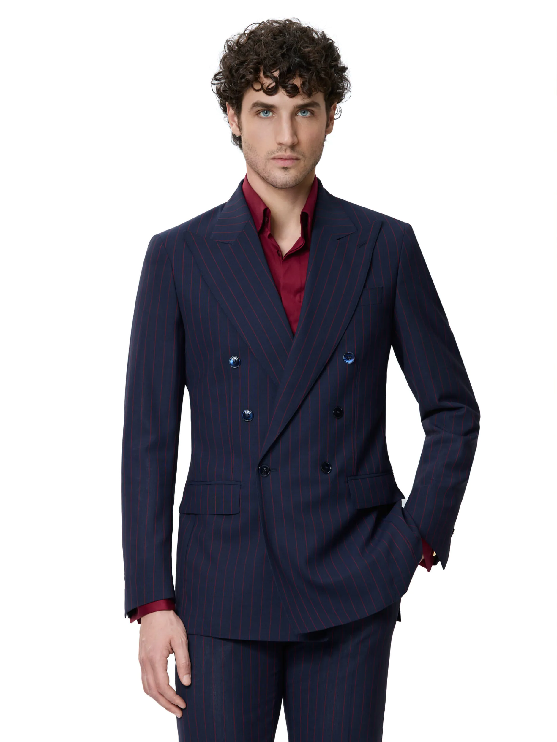 COSTUM TESATURA TALLIA DI DELFINO, MADE TO MEASURE, NAVY CU DUNGI