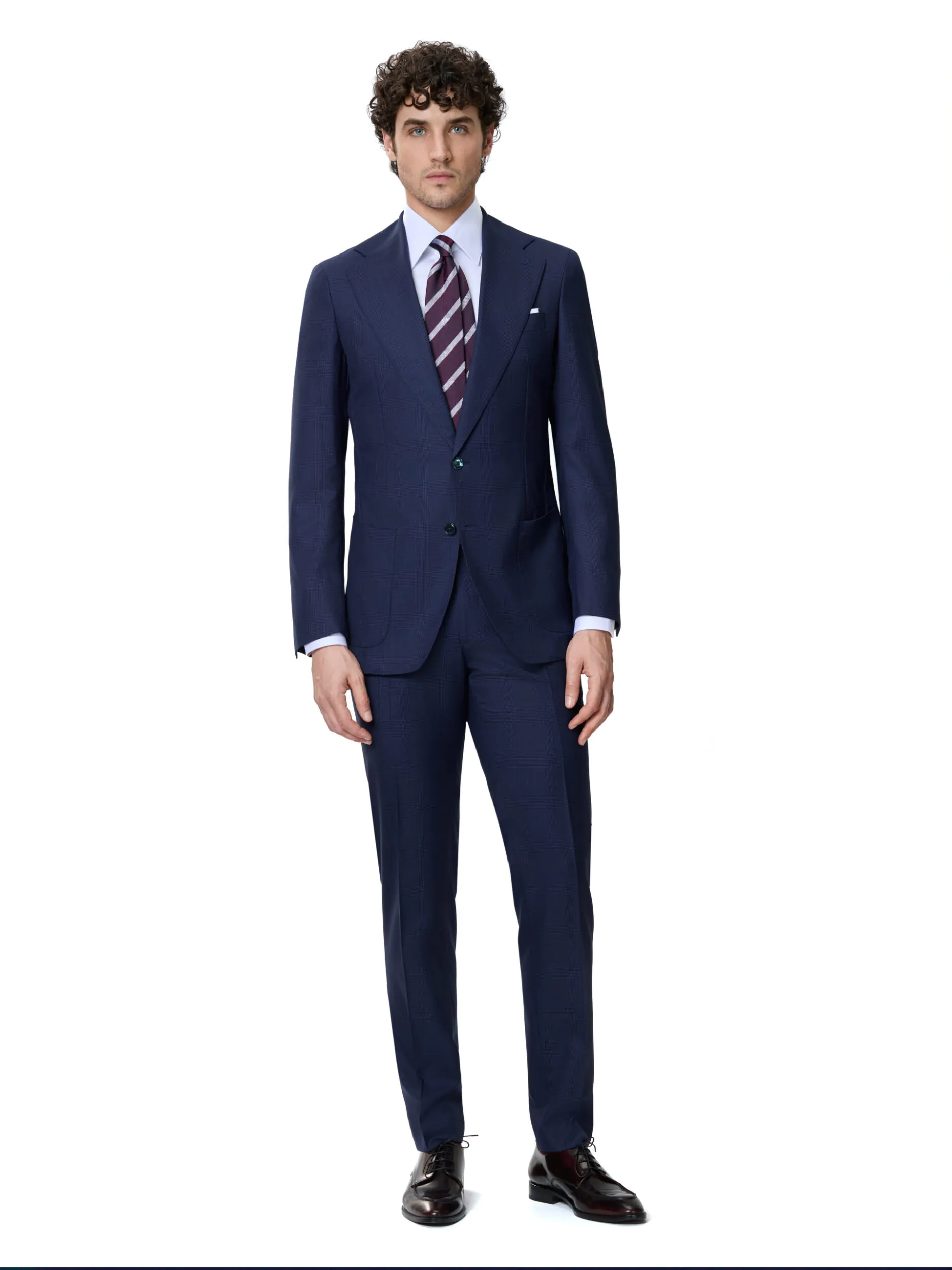 COSTUM TESATURA TALLIA DI DELFINO, MADE TO MEASURE, NAVY IN CAROURI