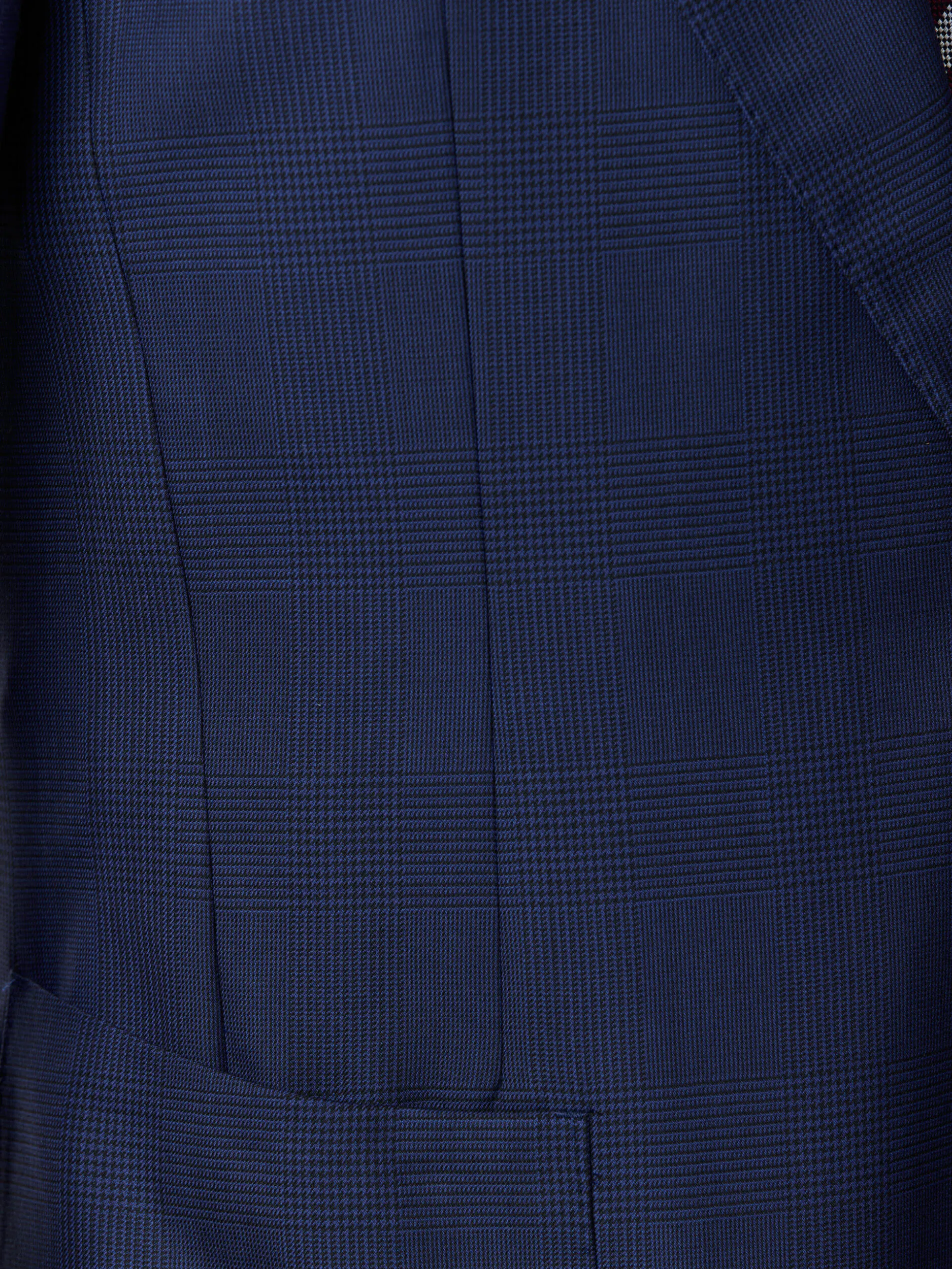 COSTUM TESATURA TALLIA DI DELFINO, MADE TO MEASURE, NAVY IN CAROURI - imagine 5