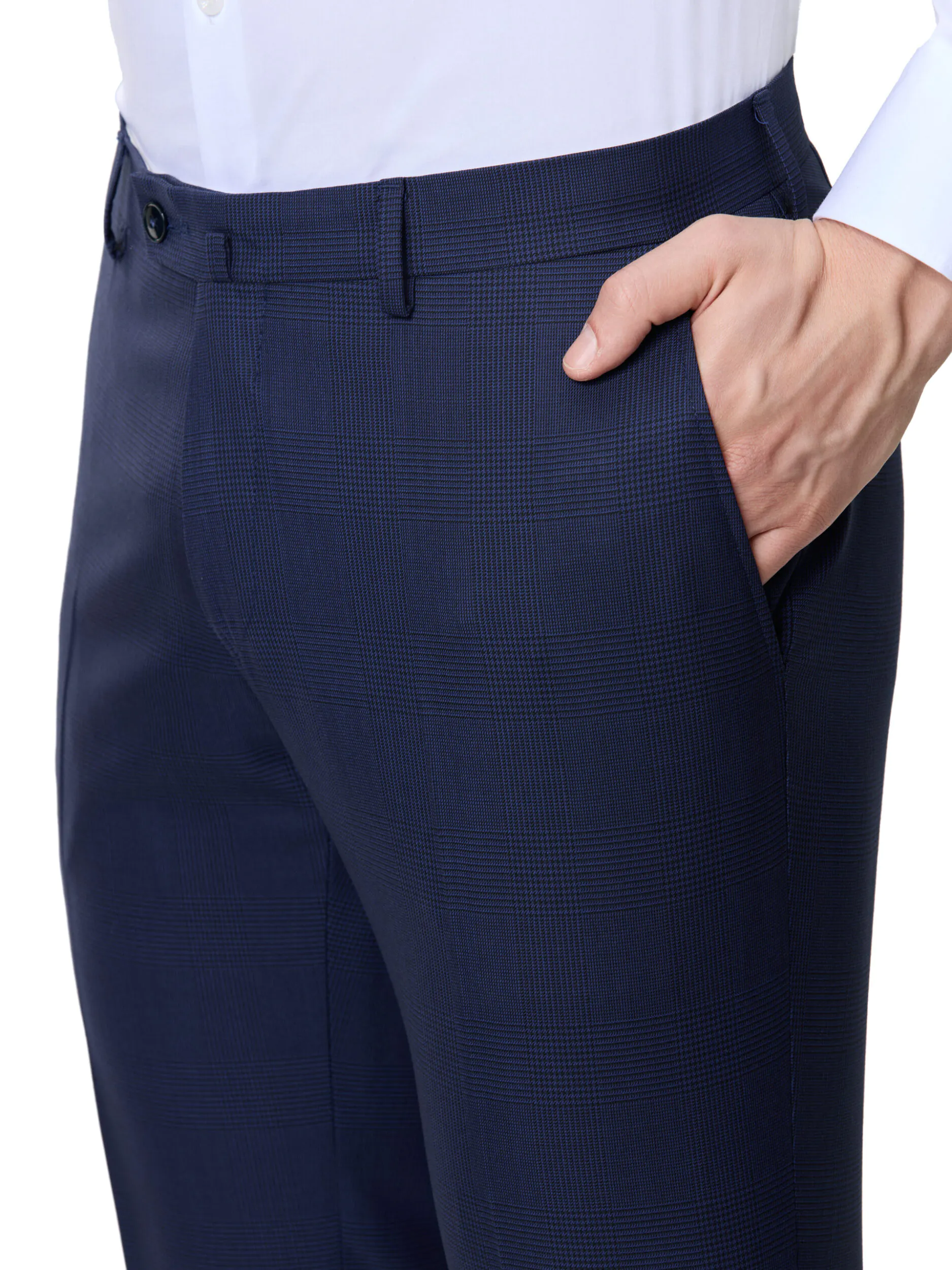 COSTUM TESATURA TALLIA DI DELFINO, MADE TO MEASURE, NAVY IN CAROURI - imagine 7