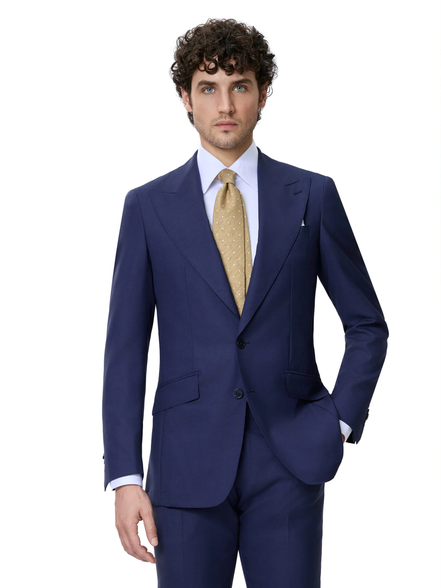 COSTUM TESATURA VITALE BARBERIS, MADE TO MEASURE, BLEUMARIN