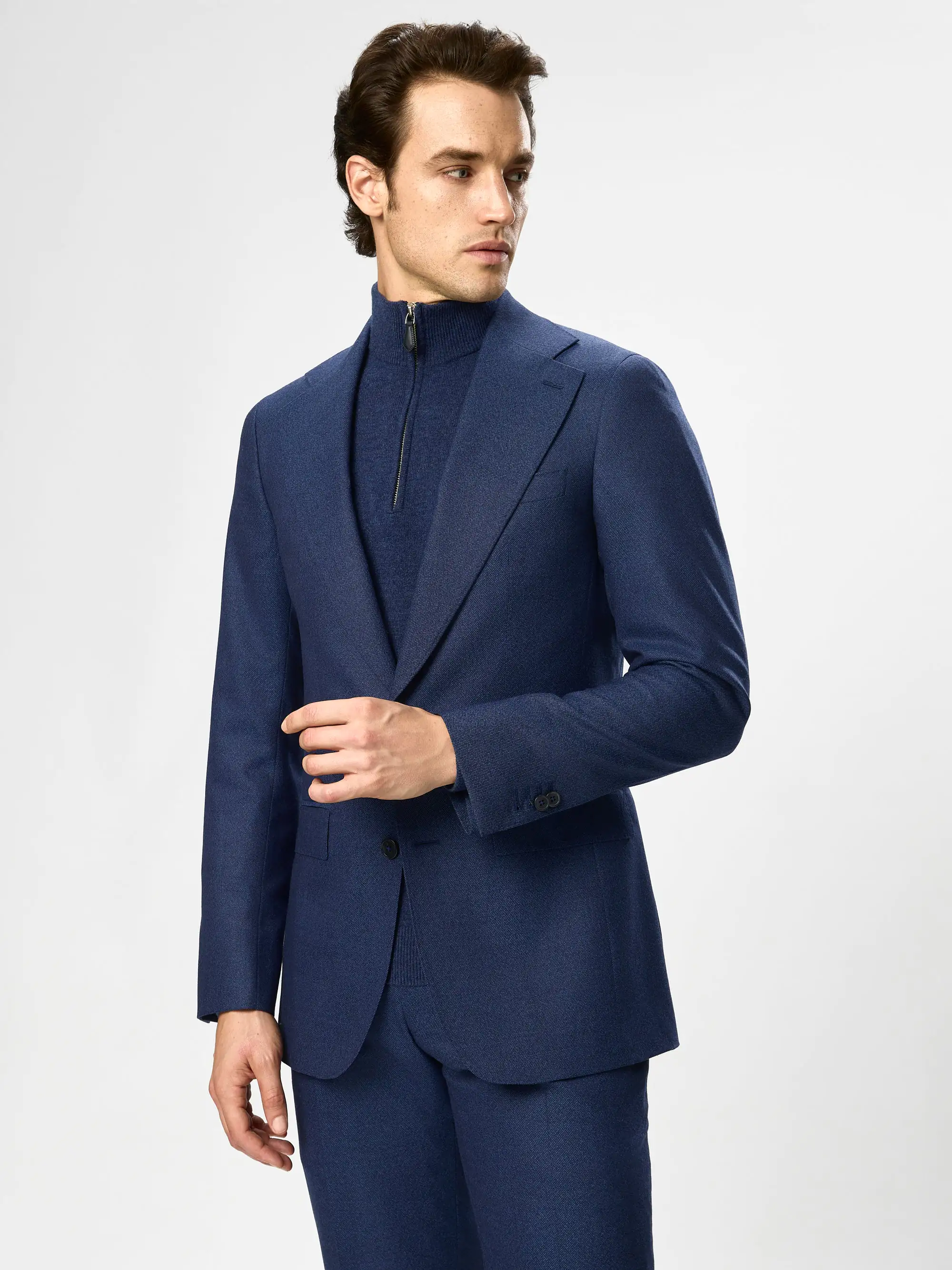 COSTUM albastru tesatura Vitale Barberis Canonico